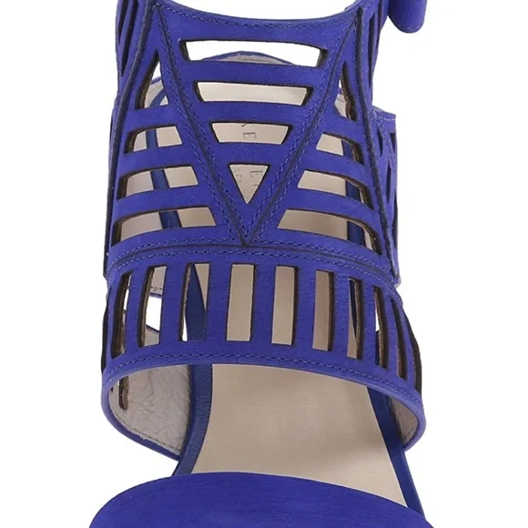 Kenneth Women's Cole Niko Cutout Leather Sandal in electric blue - Picture 2 of 8